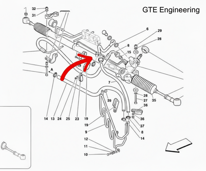 Ferrari 360 Modena, F430, Scuderia, Spider, Steering Rack Rebuild Service.