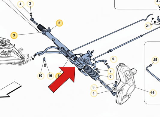 Maserati Levante Electric Steering Rack Rebuild Service – Restore Steering Precision & Performance