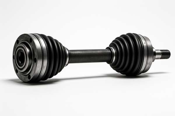 drive train axle in white background